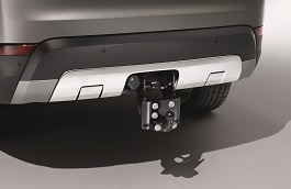 Protector inferior trasero de acero inoxidable - Enganche de remolque regulable en altura -  Para vehículos anteriores al 21MY
