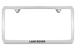 Licence Plate Frame - Slimline, Land Rover, Polished finish