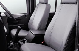 Housses de siège imperméables – Noir, avant, première rangée, paire image