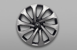 23-дюймовые кованые колесные диски SV Bespoke Style 1079, с отделкой Titan Silver и Dark Grey Gloss image