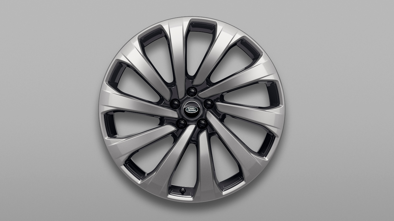 23-дюймовые кованые колесные диски SV Bespoke Style 1079, с отделкой Titan Silver и Dark Grey Gloss image